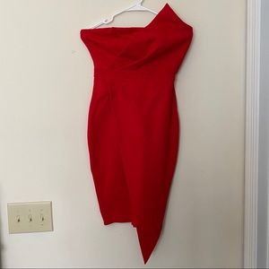 Fashion Nova Strapless Bodycon Dress